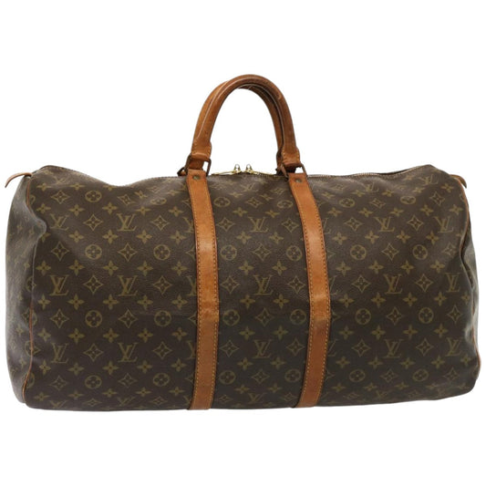 LOUIS VUITTON Monogram Keepall 55 Boston Bag M41424 LV 75793