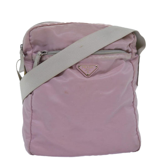 PRADA Shoulder Bag Nylon Pink  75822
