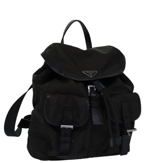 PRADA  Nylon Khaki Black  75826