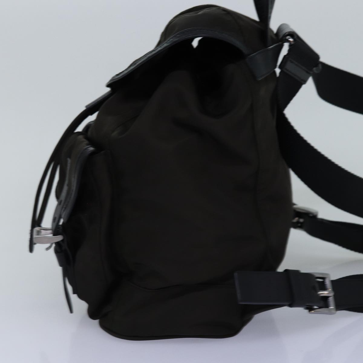 PRADA  Nylon Khaki Black  75826
