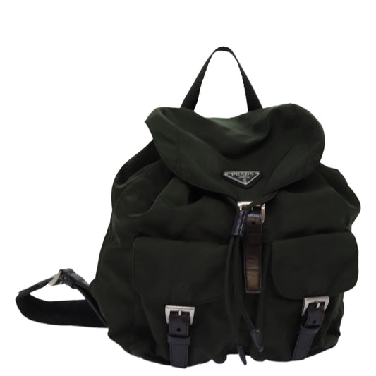 PRADA Backpack Nylon Khaki  75827
