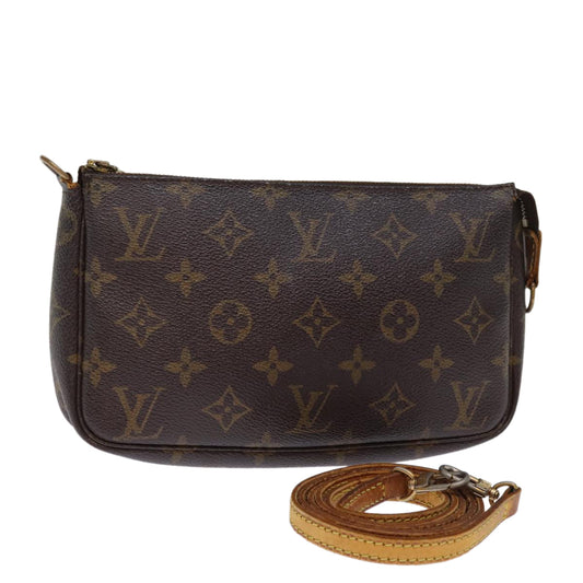 LOUIS VUITTON Monogram Pochette Accessoires Pouch M51980 LV 75856