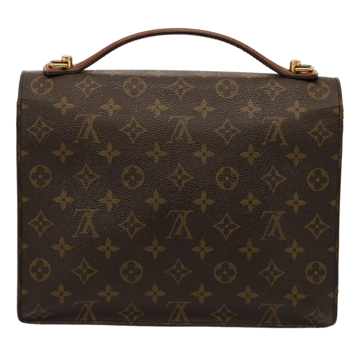 LOUIS VUITTON Monogram Monceau 28 Hand Bag 2way M51185 LV 75868