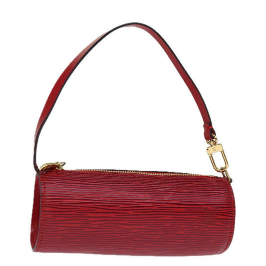 LOUIS VUITTON Epi Soufflot Pouch Accessory Pouch Red LV 75877