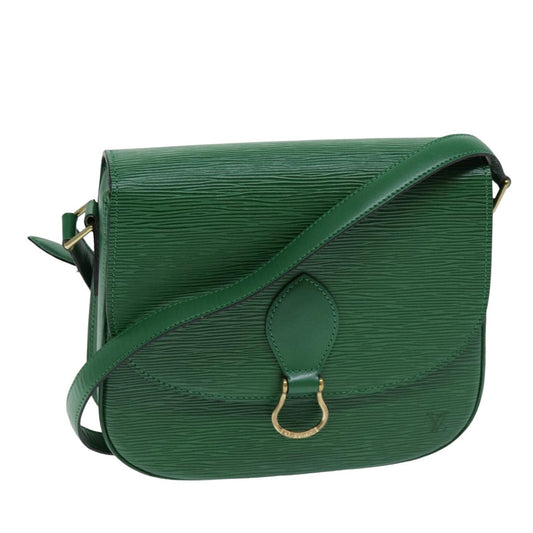 LOUIS VUITTON Epi Saint Cloud GM Shoulder Bag Green M52194 LV 75878