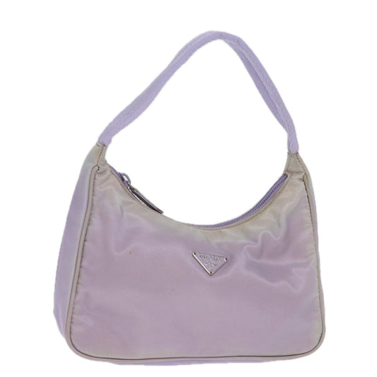 PRADA Hand Bag Nylon Purple  75888
