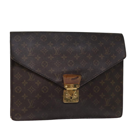 LOUIS VUITTON Monogram Porte Documents Senatur Briefcase M53335 LV 75898