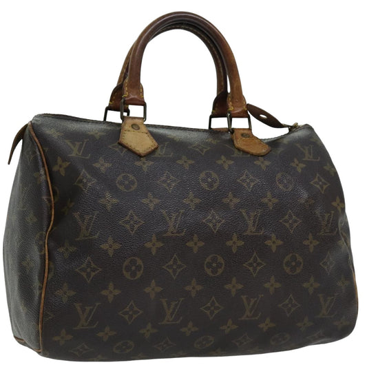 LOUIS VUITTON Monogram Speedy 30 Hand Bag M41526 LV 75904