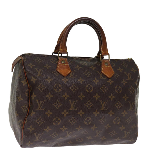 LOUIS VUITTON Monogram Speedy 30 Hand Bag M41526 LV 75907