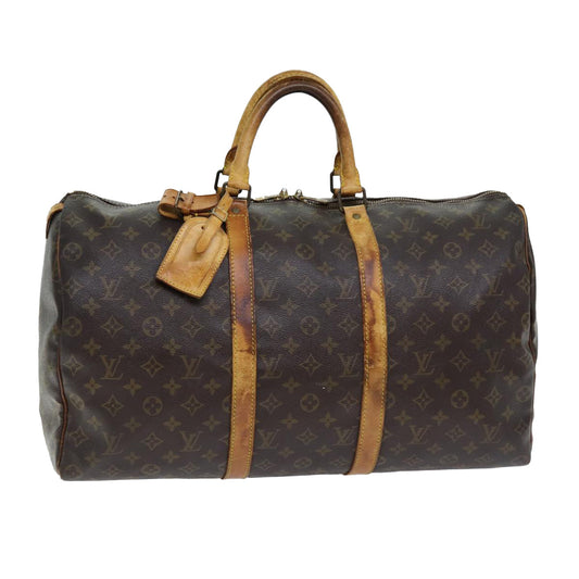 LOUIS VUITTON Monogram Keepall 50 Boston Bag M41426 LV 75917