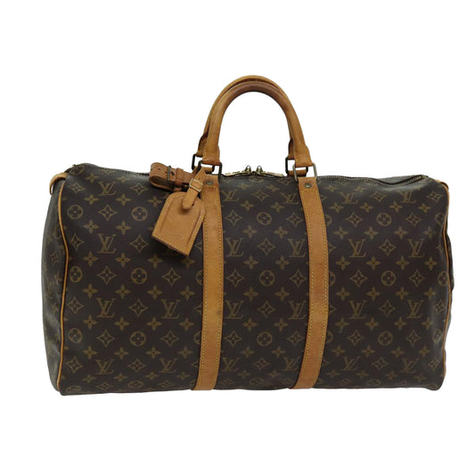 LOUIS VUITTON Monogram Keepall 50 Boston Bag M41426 LV 75918