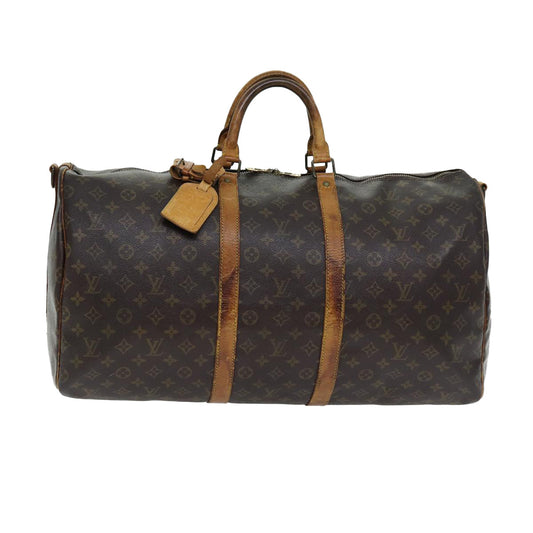 LOUIS VUITTON Monogram Keepall Bandouliere 50 Boston Bag M41416 LV 75919