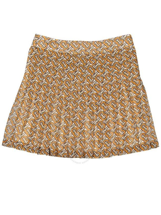 Burberry Burberry Girls Camila Monogram Skirt In Bright Orange, Size 6Y