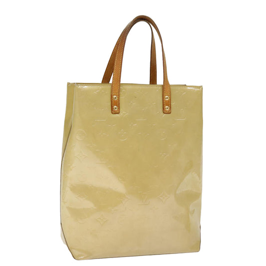 LOUIS VUITTON Monogram Vernis Reade MM Hand Bag Beige M91141 LV 75924
