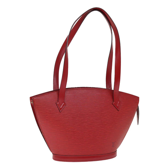 LOUIS VUITTON Epi Saint Jacques Poignees Long Hand Bag Red M52337 LV 75949
