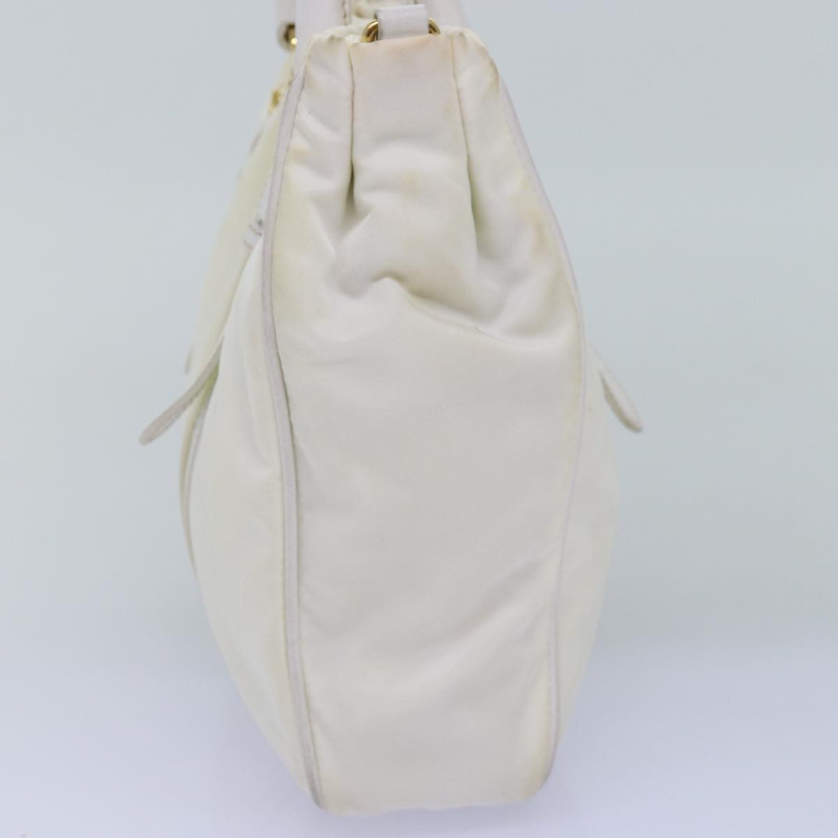 PRADA Hand Bag Nylon White  75995