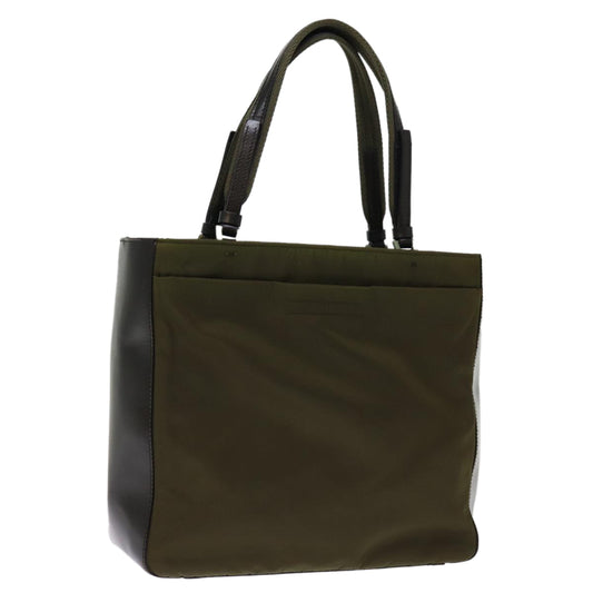PRADA Hand Bag Nylon Khaki  75996
