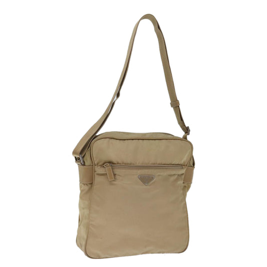 PRADA Shoulder Bag Nylon Beige  75998