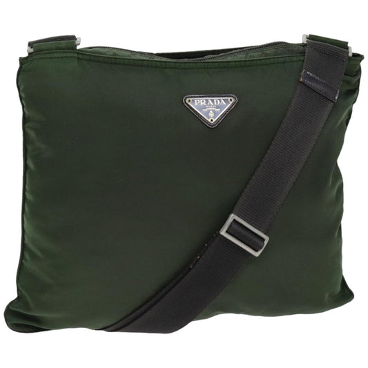 PRADA Shoulder Bag Nylon Khaki  75999