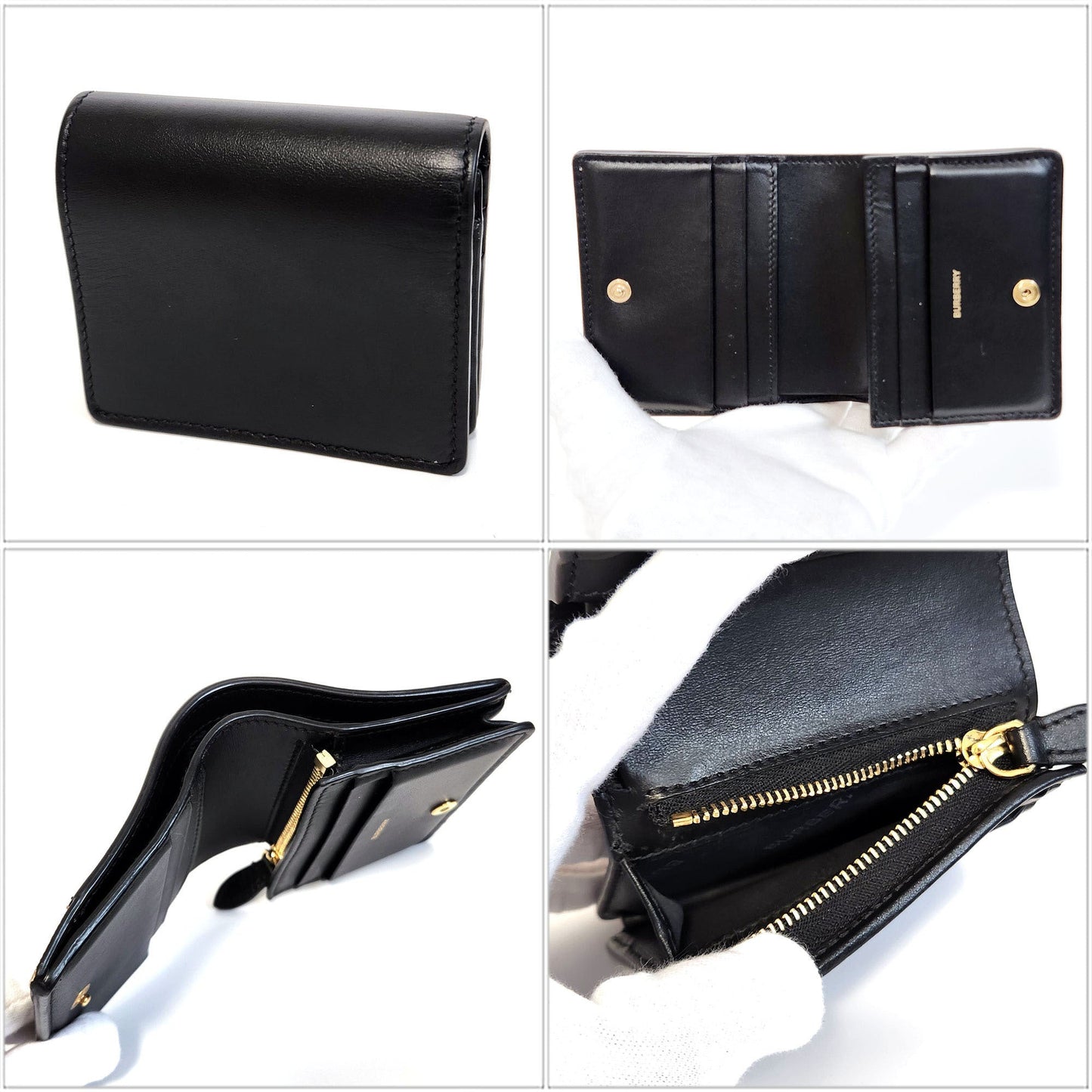 Burberry   Leather Coated Canvas Wallet (Bi-Fold) ()
