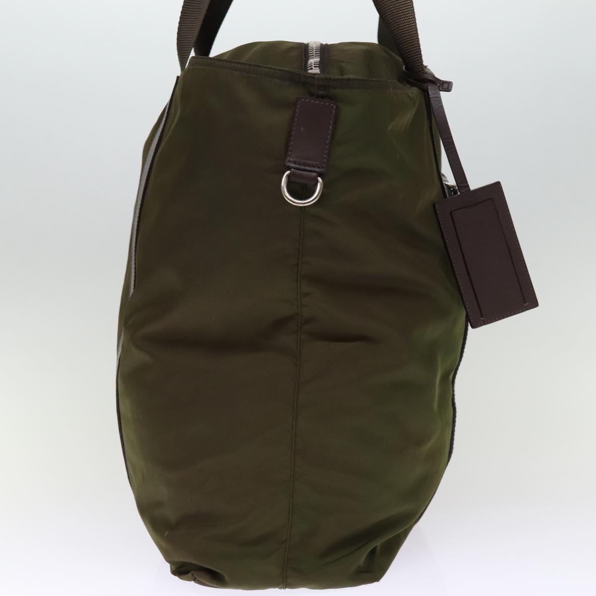 PRADA Boston Bag Nylon Khaki  76006