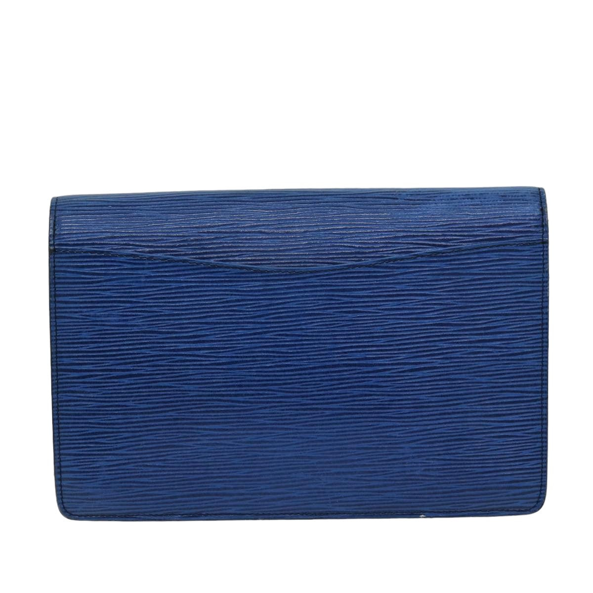 LOUIS VUITTON Epi Montaigne 23 Clutch Bag Blue M52665 LV 76032