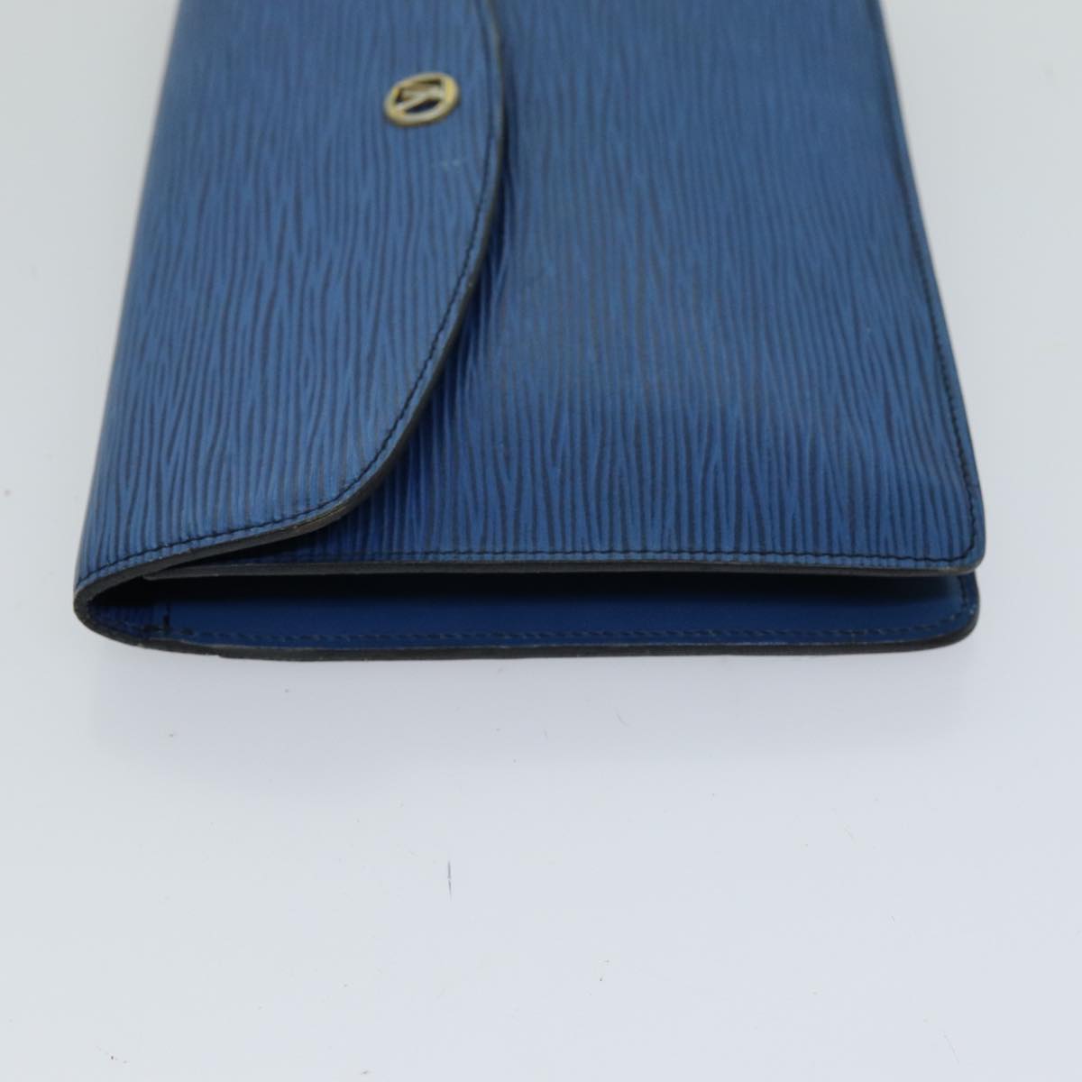 LOUIS VUITTON Epi Montaigne 23 Clutch Bag Blue M52665 LV 76032