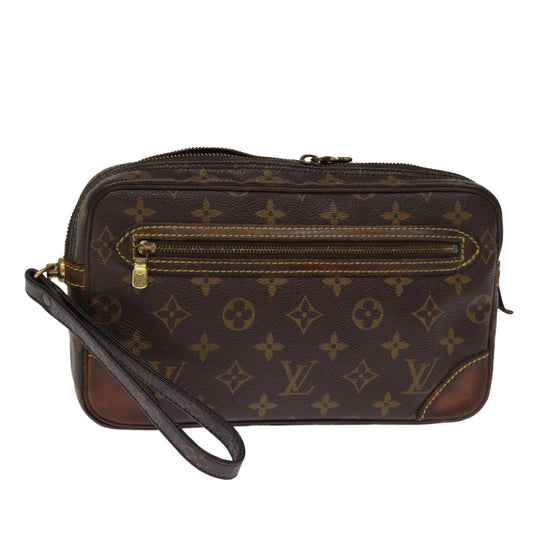 LOUIS VUITTON Monogram Marly Dragonne GM Clutch Bag M51825 LV 76036