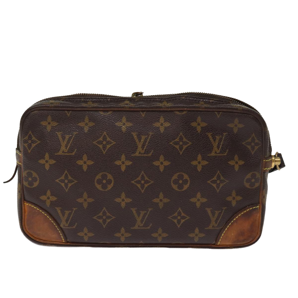 LOUIS VUITTON Monogram Marly Dragonne GM Clutch Bag M51825 LV 76036