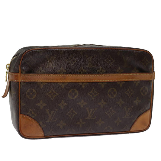 LOUIS VUITTON Monogram Compiegne 28 Clutch Bag M51845 LV 76039