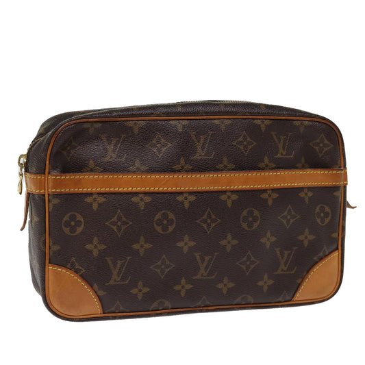 LOUIS VUITTON Monogram Compiegne 28 Clutch Bag M51845 LV 76040