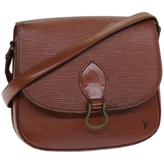 LOUIS VUITTON Epi Saint Cloud GM Shoulder Bag Brown M52193 LV 76051