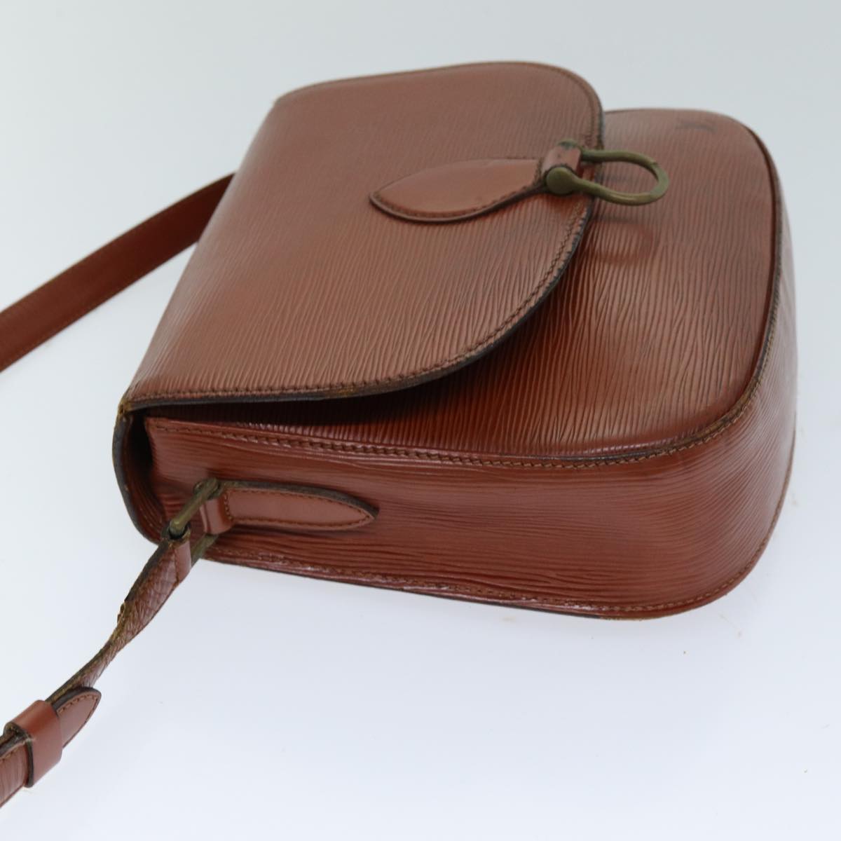 LOUIS VUITTON Epi Saint Cloud GM Shoulder Bag Brown M52193 LV 76051