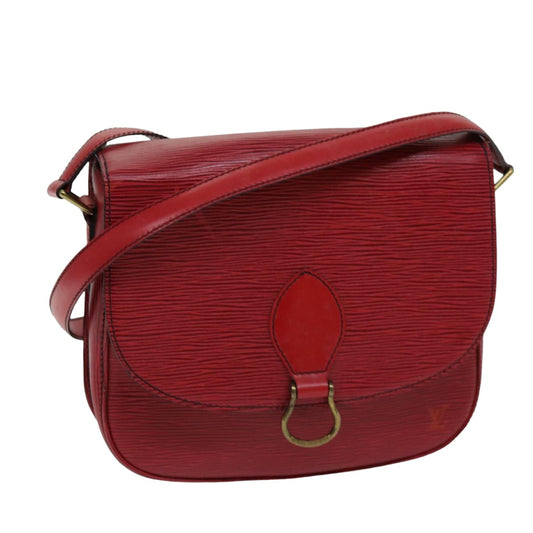 LOUIS VUITTON Epi Saint Cloud GM Shoulder Bag Red M52197 LV 76052