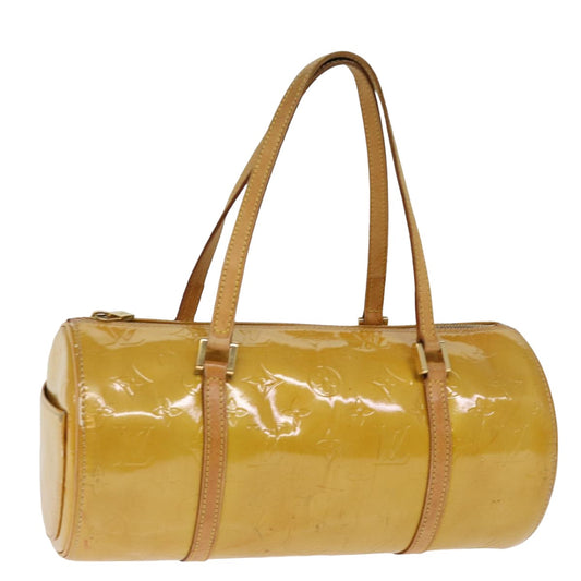 LOUIS VUITTON Monogram Vernis Bedford Hand Bag Beige M91006 LV 76054