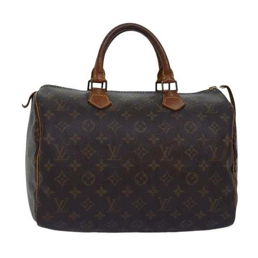 LOUIS VUITTON Monogram Speedy 30 Hand Bag M41526 LV 76057