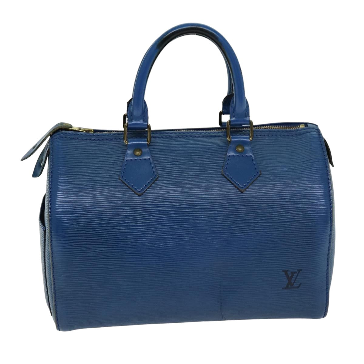 LOUIS VUITTON Epi Speedy 25 Hand Bag Toledo Blue M43015 LV 76071