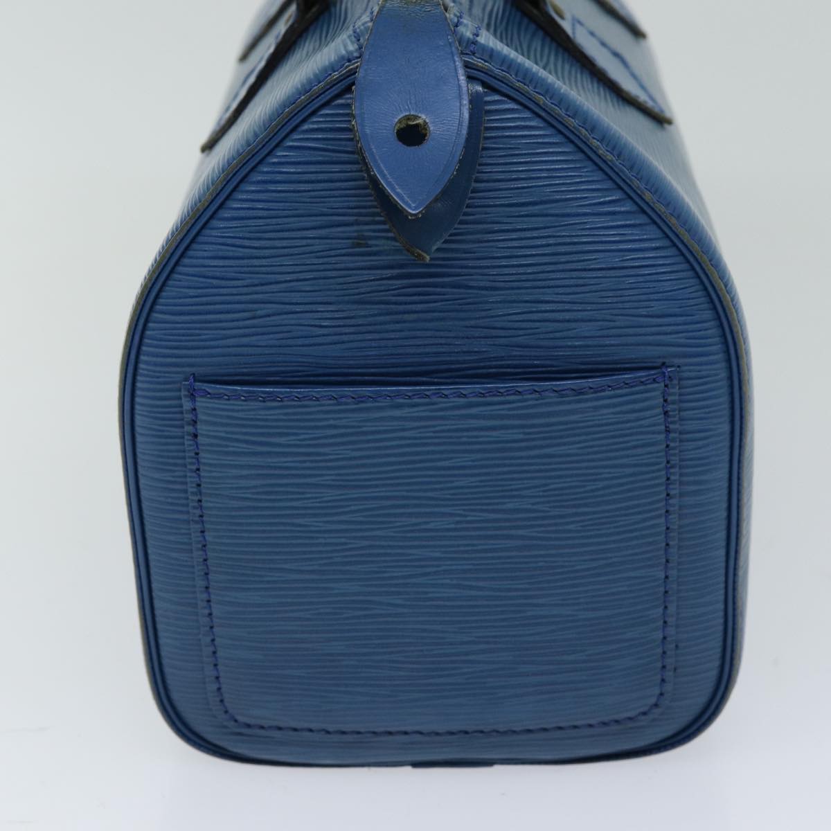 LOUIS VUITTON Epi Speedy 25 Hand Bag Toledo Blue M43015 LV 76071