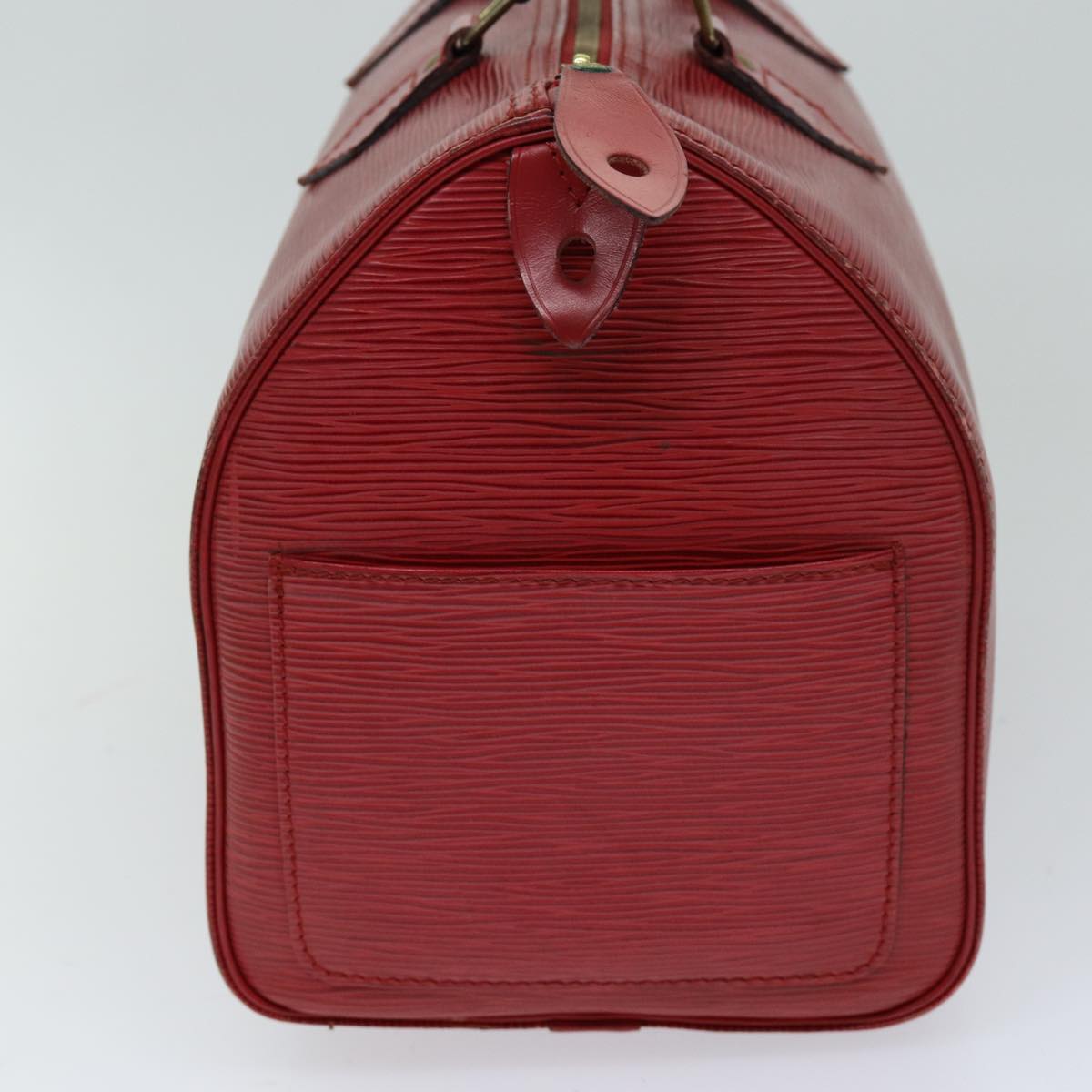 LOUIS VUITTON Epi Speedy 30 Hand Bag Castilian Red M43007 LV 76072