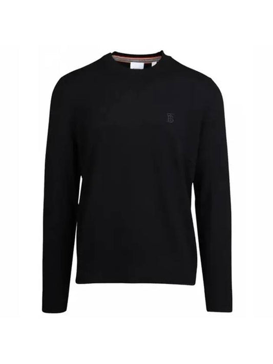 Burberry Monogram Cashmere Knit Top Black