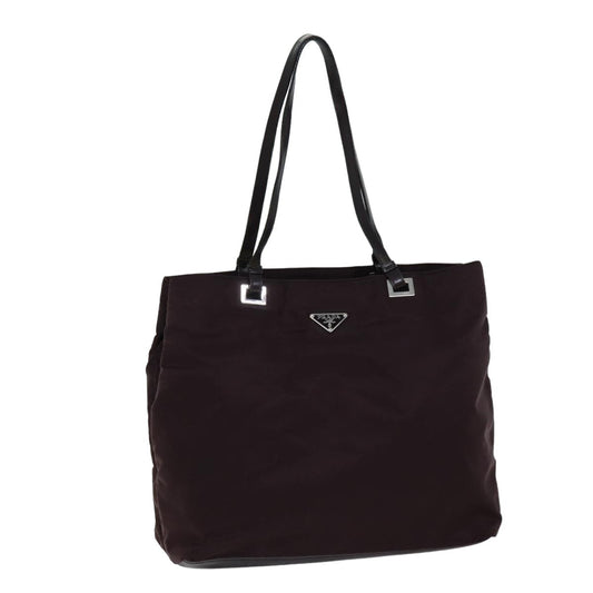 PRADA Tote Bag Nylon Bordeaux  76127