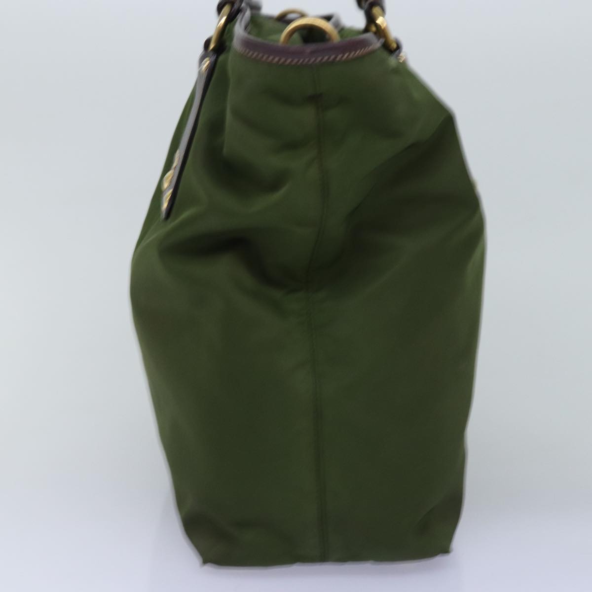 PRADA Hand Bag Nylon 2way Khaki  76128