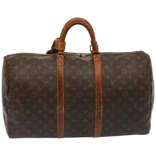 LOUIS VUITTON Monogram Keepall 50 Boston Bag M41426 LV 76152