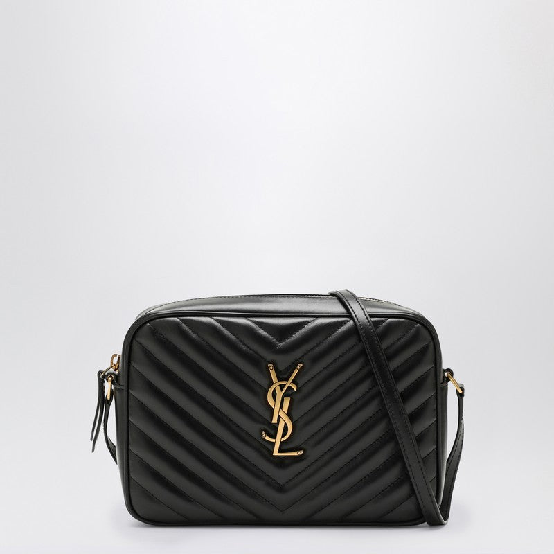 Saint Laurent Lou Black Quilted Leather Camera Bag Women