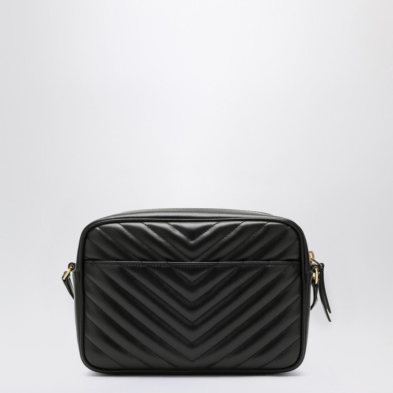 Saint Laurent Lou Black Quilted Leather Camera Bag Women