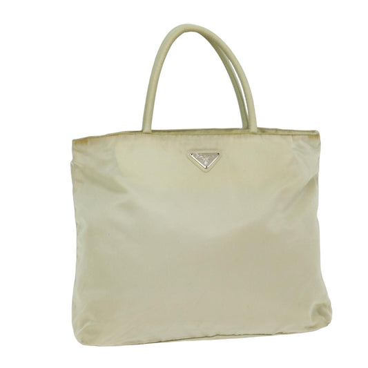 PRADA Tote Bag Nylon Cream  76177