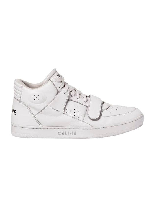 CELINE Velcro CT 02 Mid Top Sneakers White