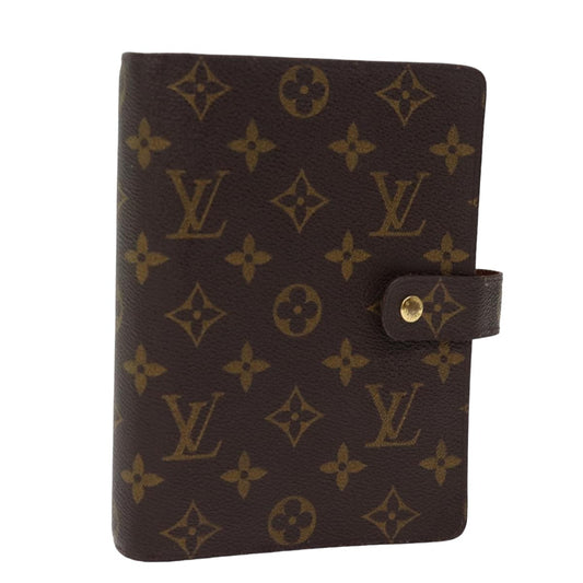 LOUIS VUITTON Monogram Agenda MM Day Planner Cover R20105 LV 76214