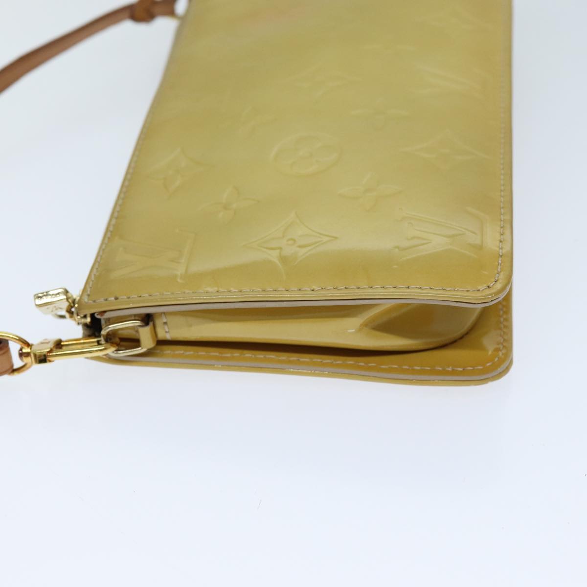LOUIS VUITTON Monogram Vernis Lexington Accessory Pouch Beige M91010 76315