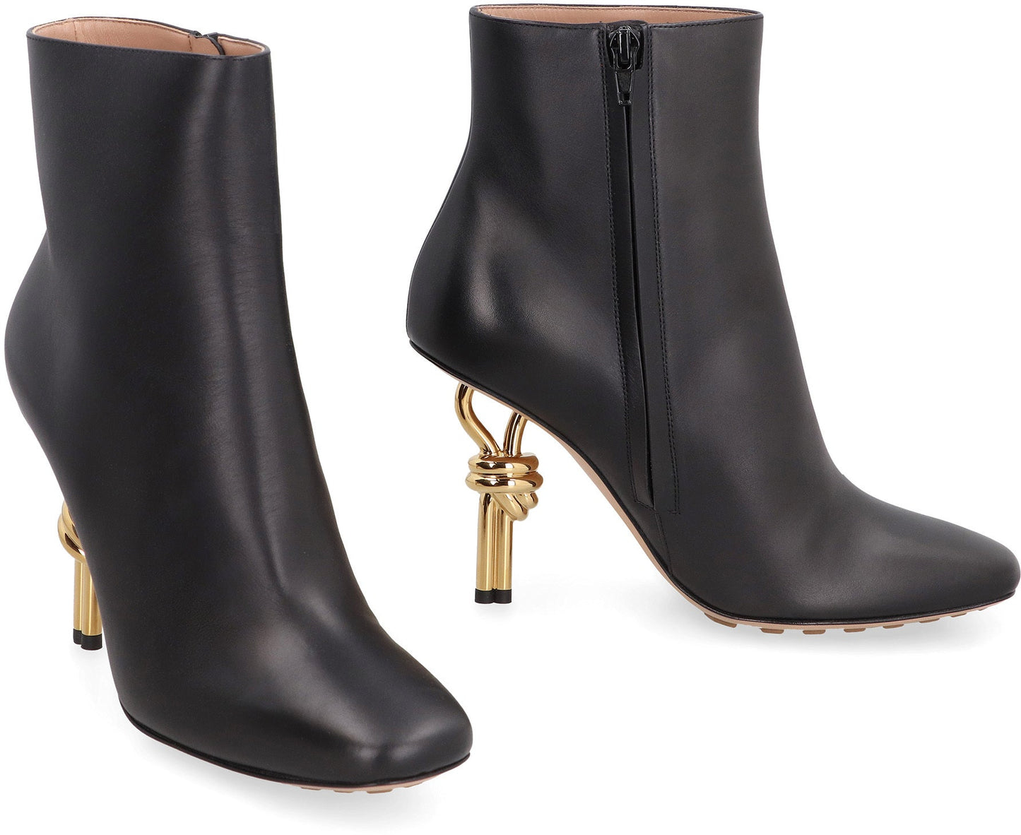 BOTTEGA VENETA Leather Knot Ankle Boots for Women